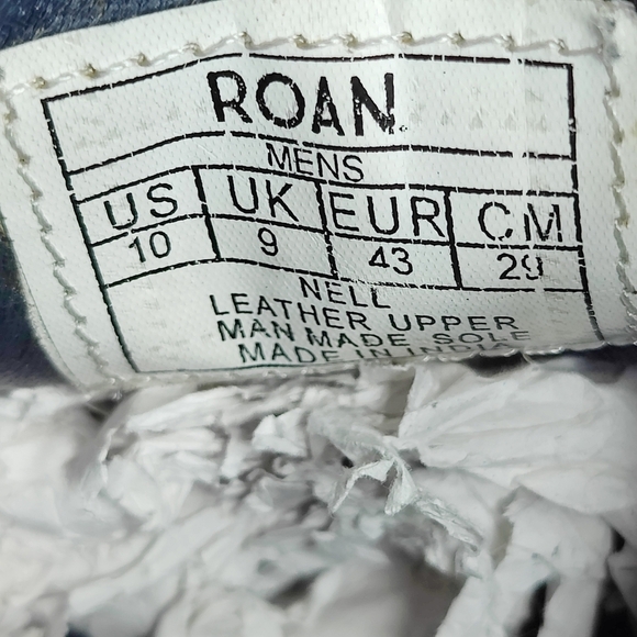 ROAN by BED STU Derby Oxford Rustic Grey Navy Lace Up Leather Men\'s Shoe Size 10 main image 4